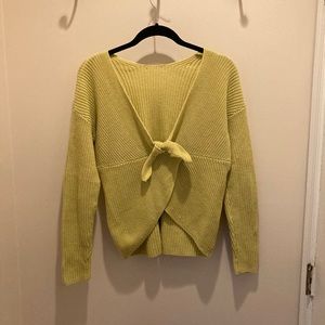 Open Knotted Back Sweater